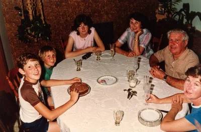 Paul Hamon birthday with family, Pooraka, November 1984
